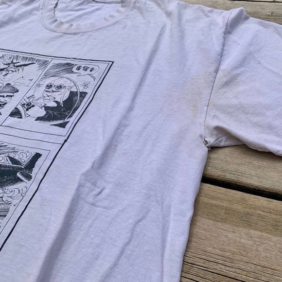 💛 Vintage Five Iron Frenzy Vintage Band T-Shirt Comic Book Art Ska Punk XL White - Picture 3 of 8